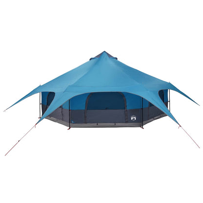 Family Tent Blue 18-Person 185T Polyester with PU Coating
