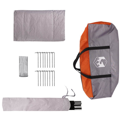 Family Tent Grey and Orange 18-Person