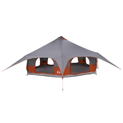 Family Tent Grey and Orange 18-Person