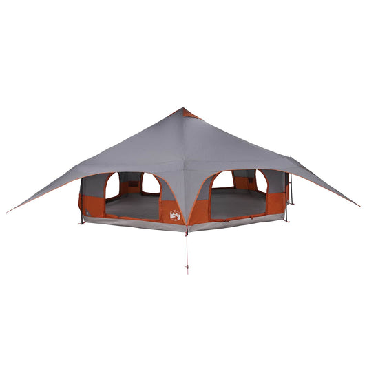 Family Tent 18-Person Grey and Orange