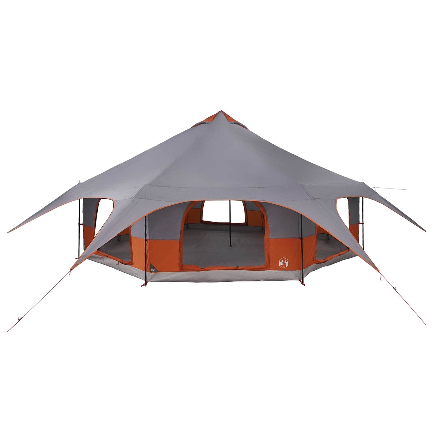 Family Tent Grey and Orange 18-Person