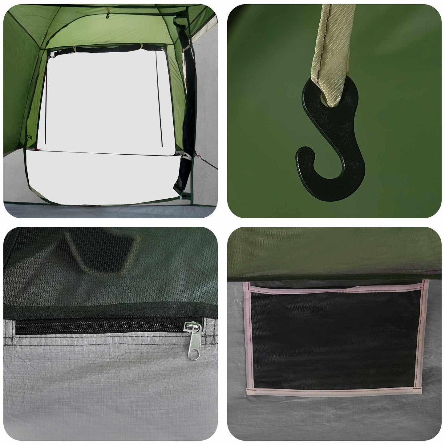 Tunnel Tent Green 361 x 235 x 147 cm