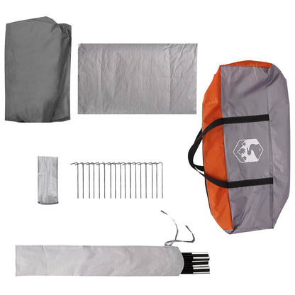 Tunnel Tent Grey and Orange 361 x 235 x 147 cm