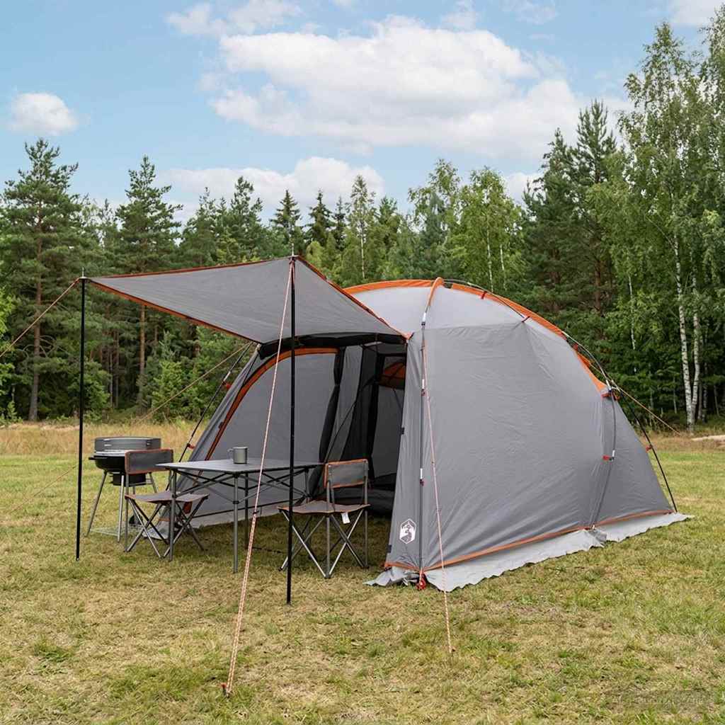 Tunnel Tent Grey and Orange 361 x 235 x 147 cm