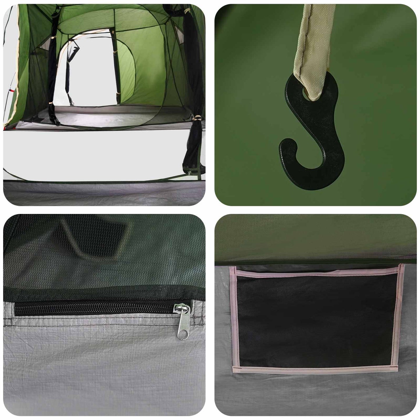 Tunnel Tent 520 x 260 x 175 cm Green