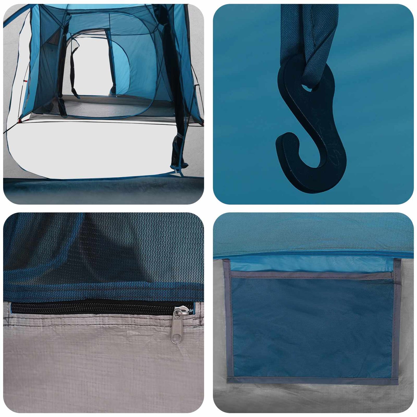 Tunnel Tent 520 x 260 x 175 cm Blue