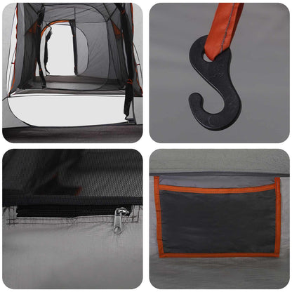 Tunnel Tent 520 x 260 x 175 cm Grey and Orange
