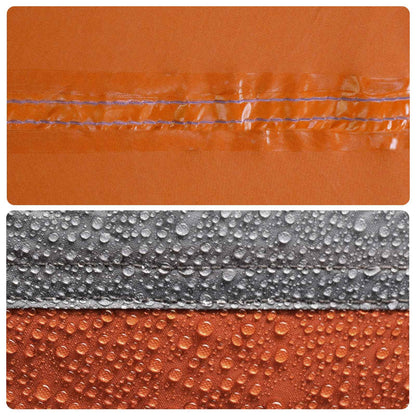 Tunnel Tent 520 x 260 x 175 cm Grey and Orange