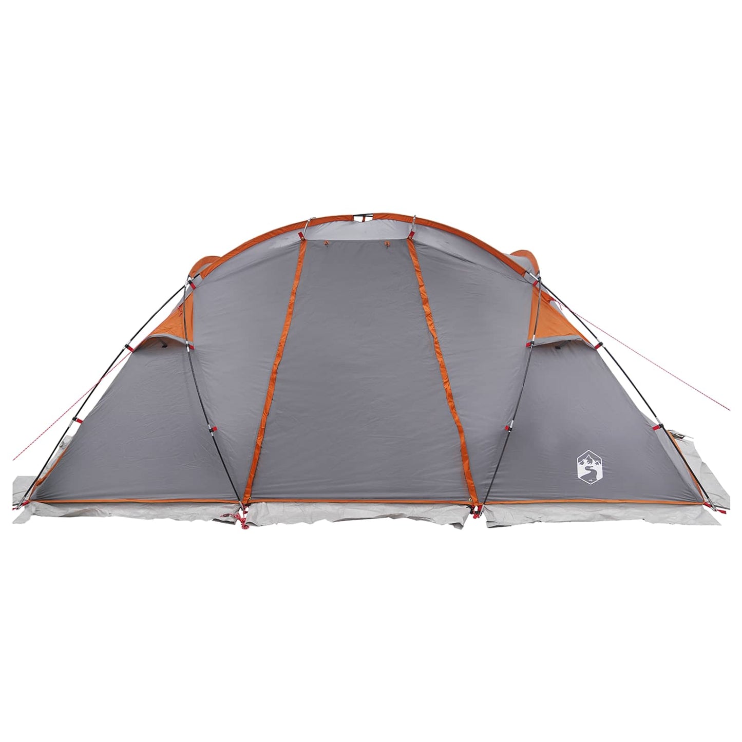 Tunnel Tent 520 x 260 x 175 cm Grey and Orange