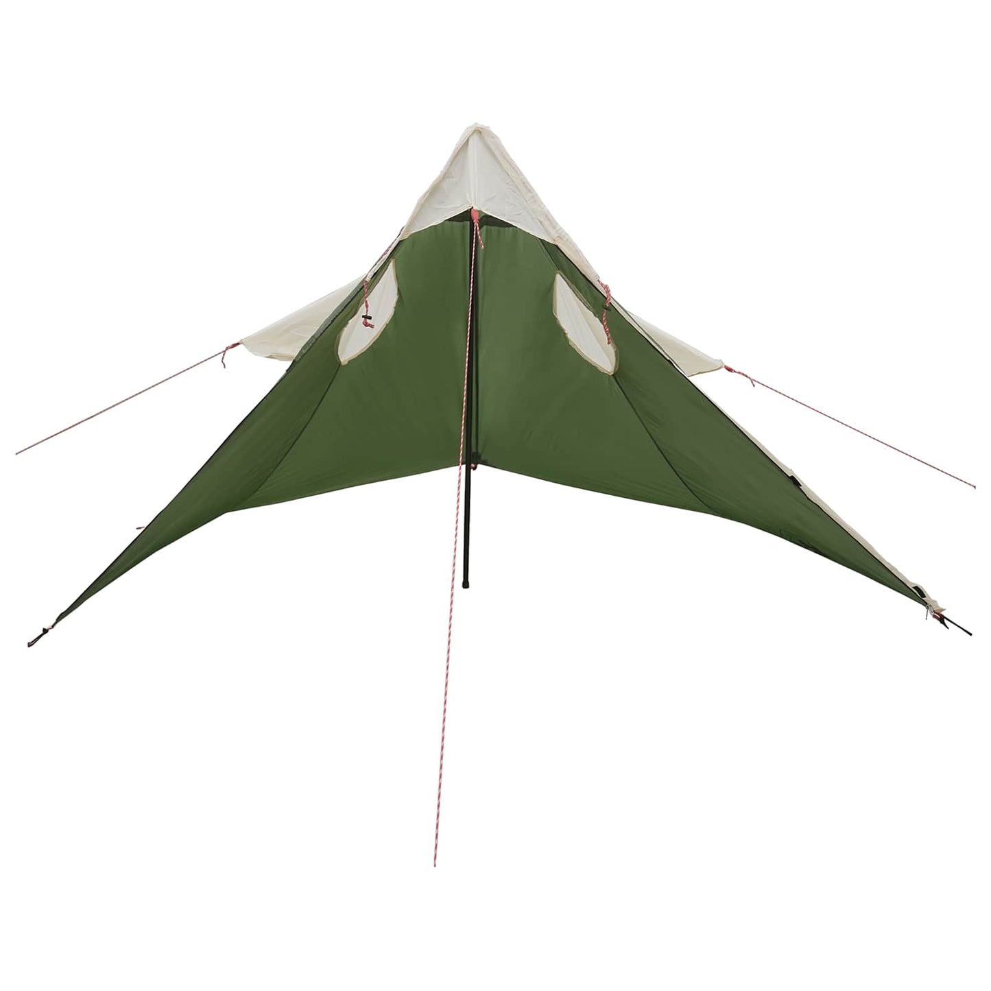 2-in-1 Rain Poncho with Hood 262 x 126 x 130 cm Green