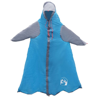 2-in-1 Rain Poncho with Hood 262 x 126 x 130 cm Blue