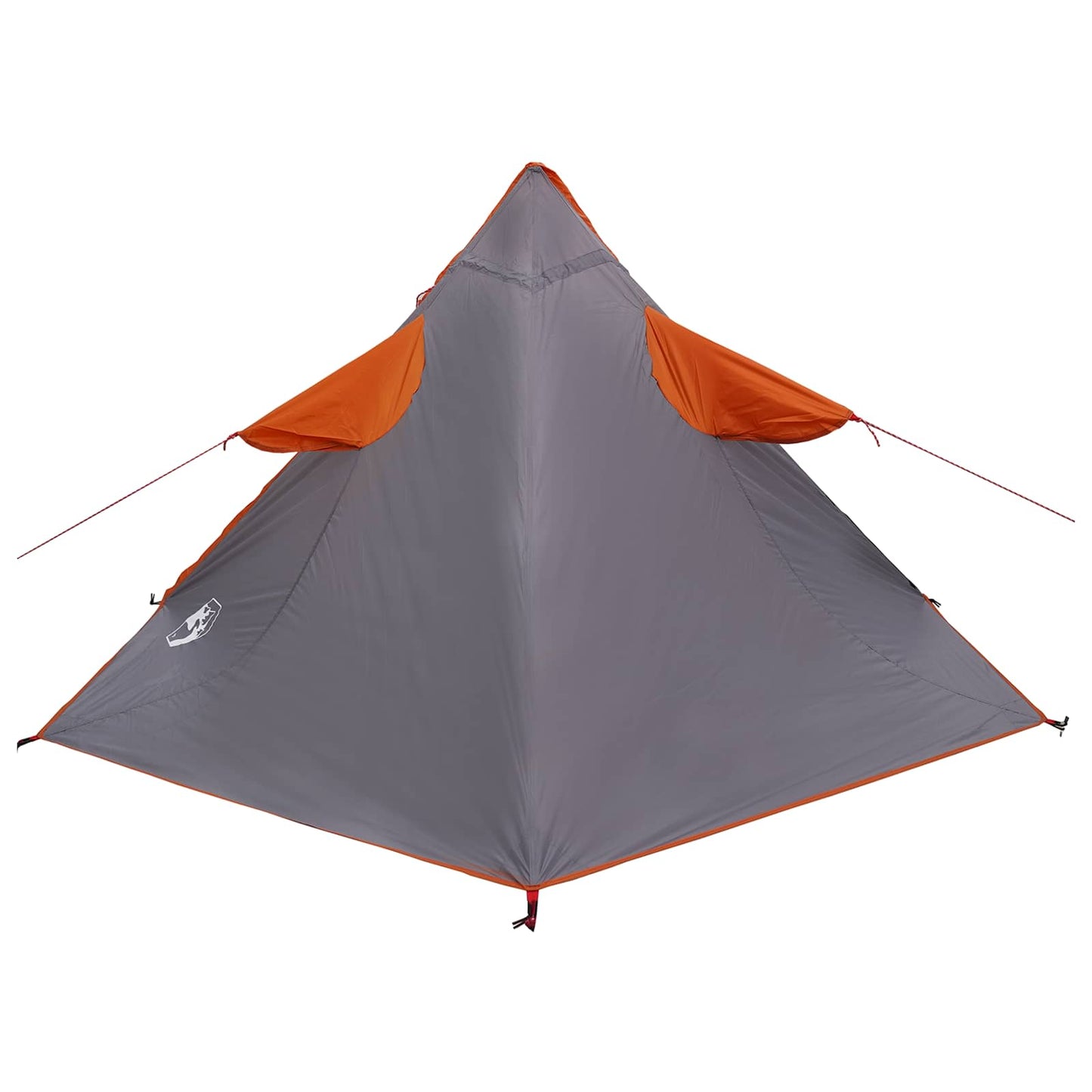 2-in-1 Rain Poncho with Hood Grey and Orange 262 x 126 x 130 cm