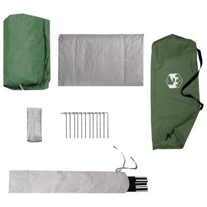 Backpacking Tent 2-Person Green 185T Polyester with PU Coating