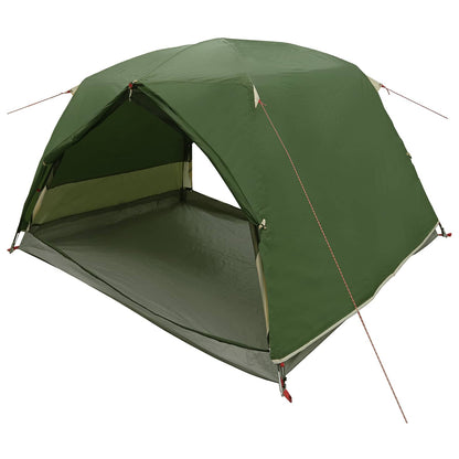 Backpacking Tent 2-Person Green 185T Polyester with PU Coating