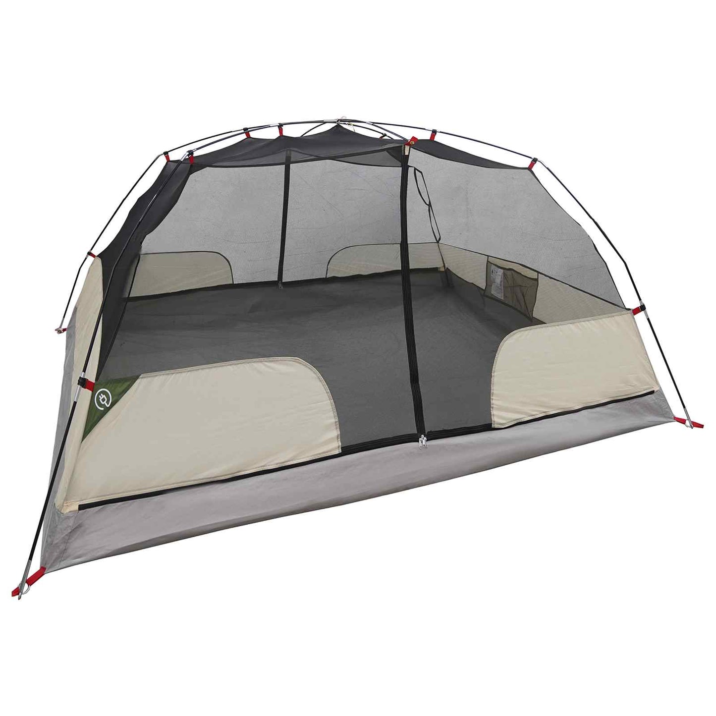 Backpacking Tent 2-Person Green 185T Polyester with PU Coating