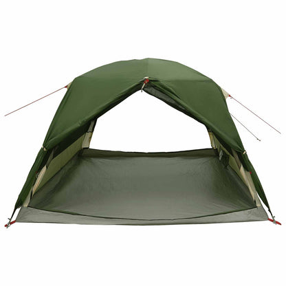 Backpacking Tent 2-Person Green 185T Polyester with PU Coating