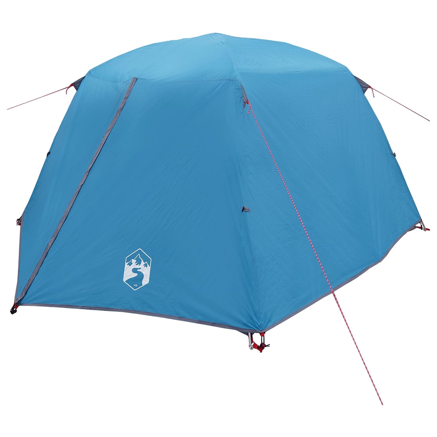 Backpacking Tent Blue 2-Person 185T Polyester with PU Coating