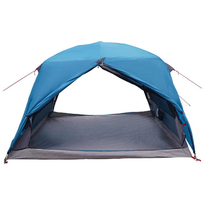 Backpacking Tent Blue 2-Person 185T Polyester with PU Coating