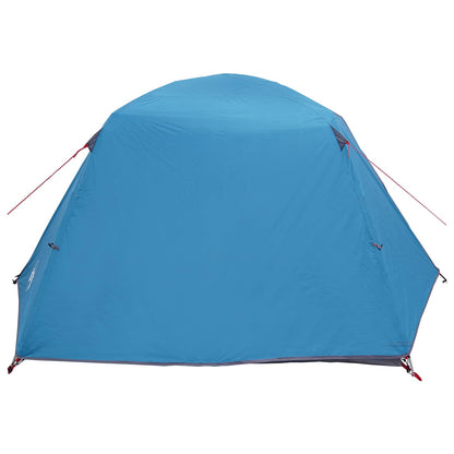 Backpacking Tent Blue 2-Person 185T Polyester with PU Coating