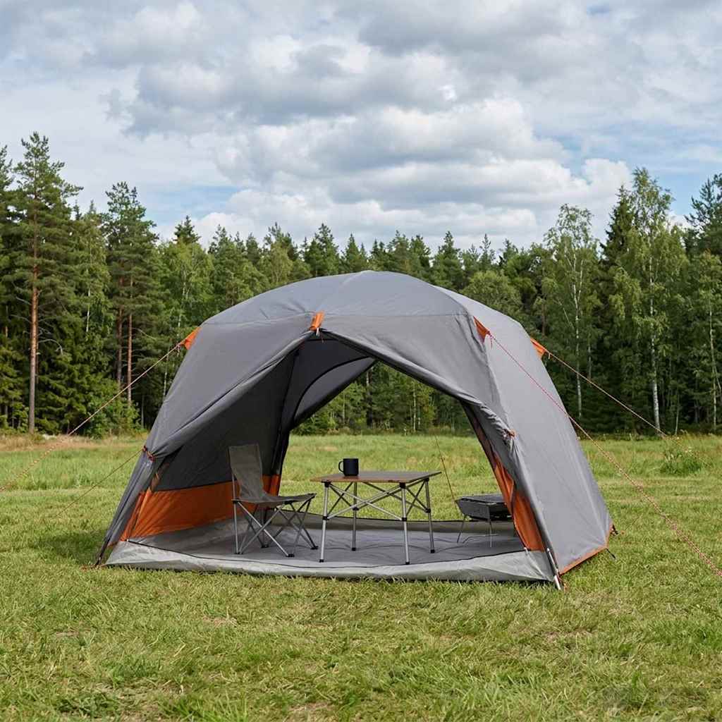 Backpacking Tent Grey and Orange 2-Person