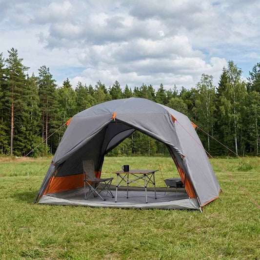 Backpacking Tent 2-Person Grey and Orange
