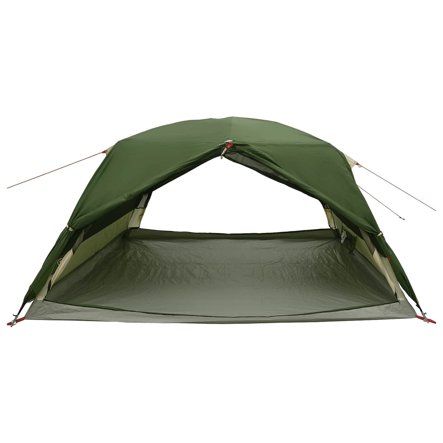 Backpacking Tent 4-Person Green 185T Polyester with PU Coating