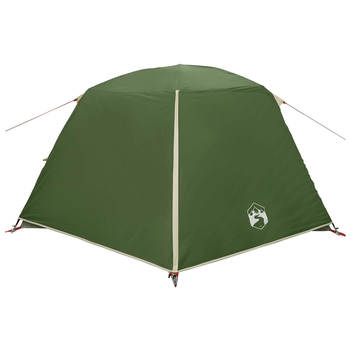 Backpacking Tent 4-Person Green 185T Polyester with PU Coating
