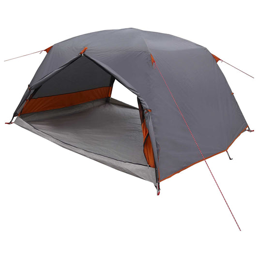 Backpacking Tent 4-Person Grey and Orange