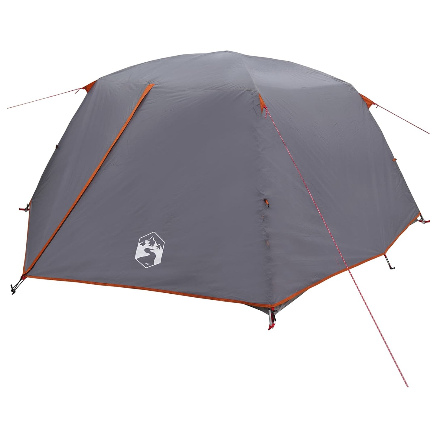 Backpacking Tent 4-Person Grey and Orange