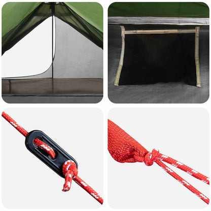 Backpacking Tent 222 x 85 x 125 cm Green