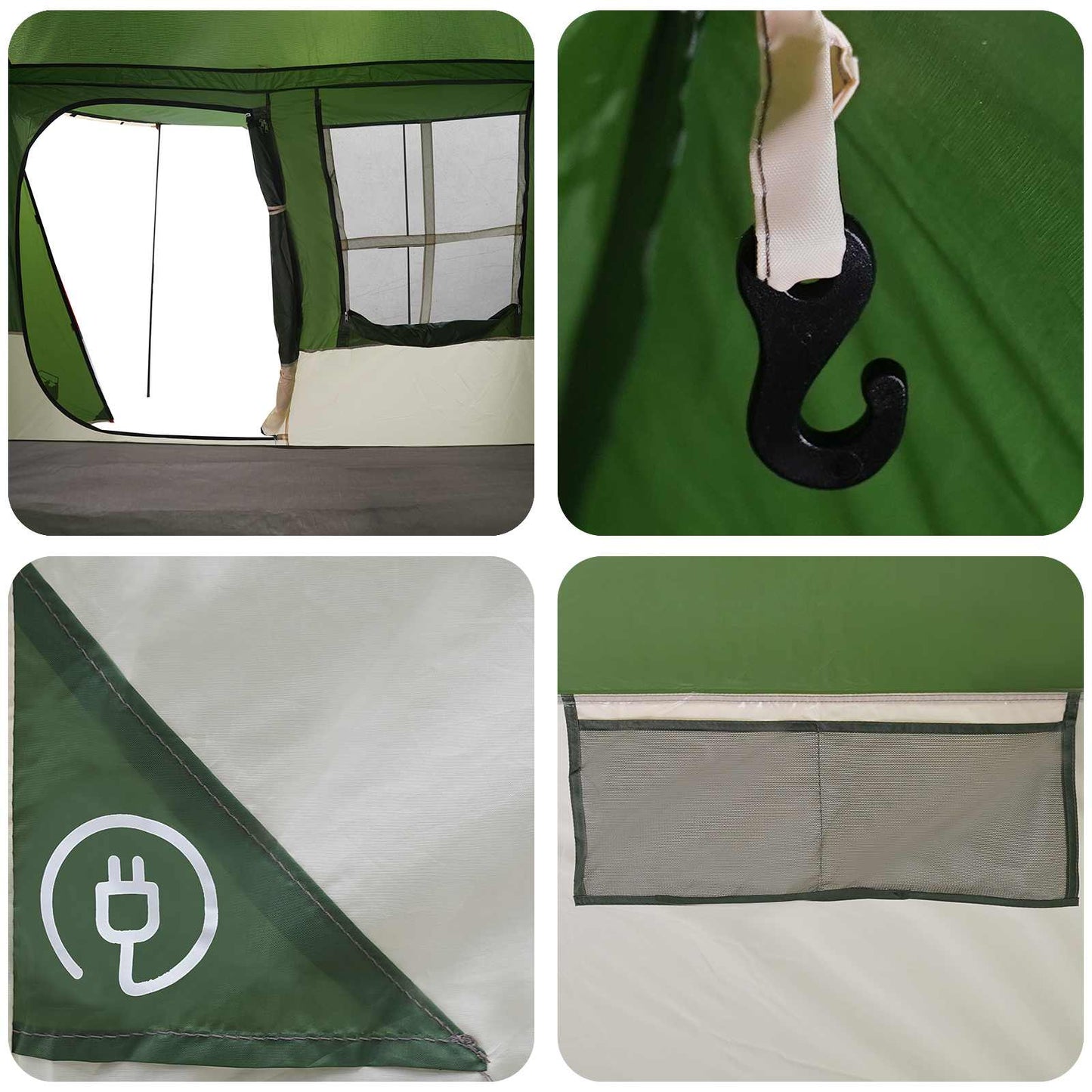 Tunnel Tent Green 275 x 240 x 200 cm