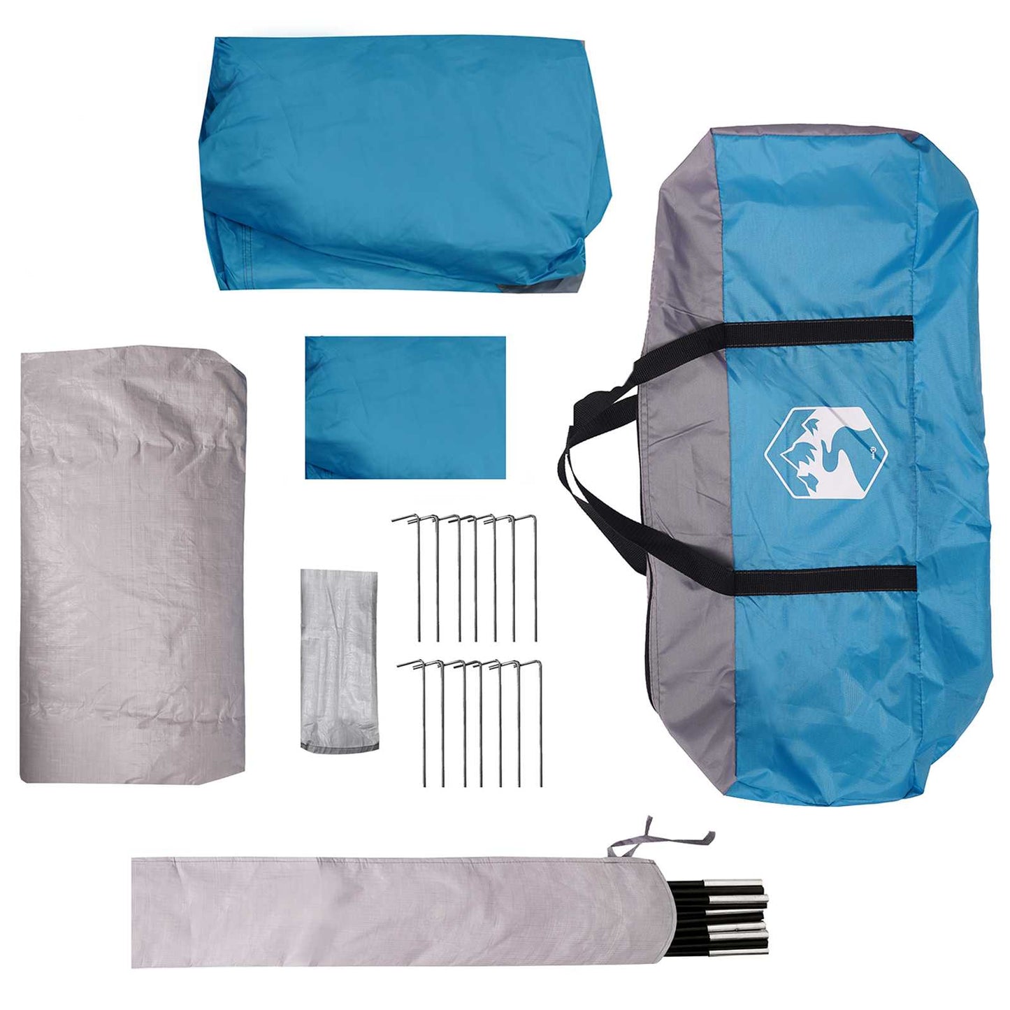 Tunnel Tent 275 x 240 x 200 cm Blue