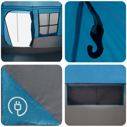 Tunnel Tent 275 x 240 x 200 cm Blue