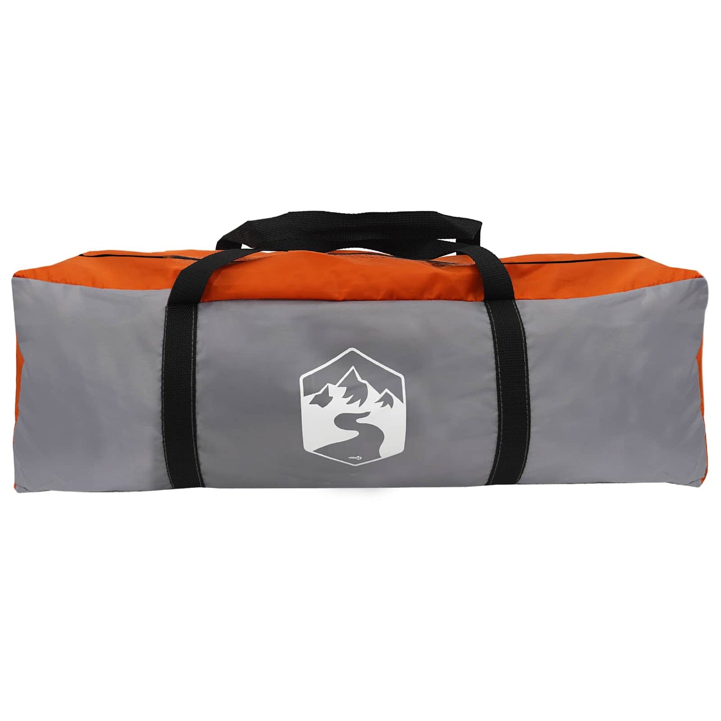 Tunnel Tent 275 x 240 x 200 cm Grey and Orange