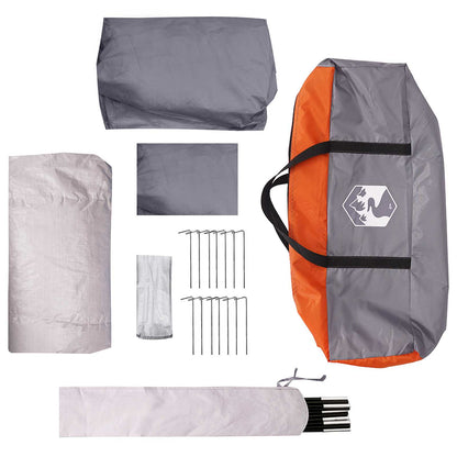 Tunnel Tent 275 x 240 x 200 cm Grey and Orange