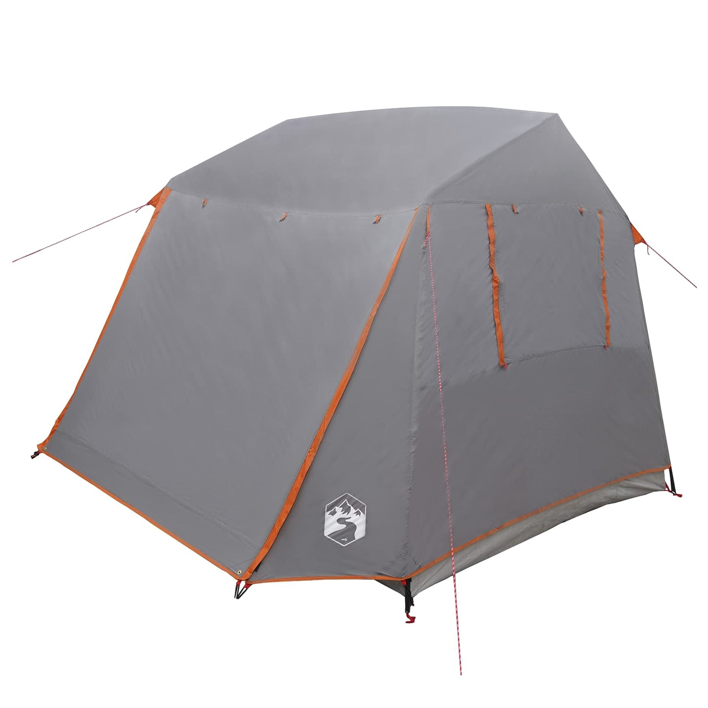Tunnel Tent 275 x 240 x 200 cm Grey and Orange