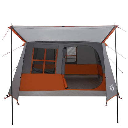 Tunnel Tent 275 x 240 x 200 cm Grey and Orange
