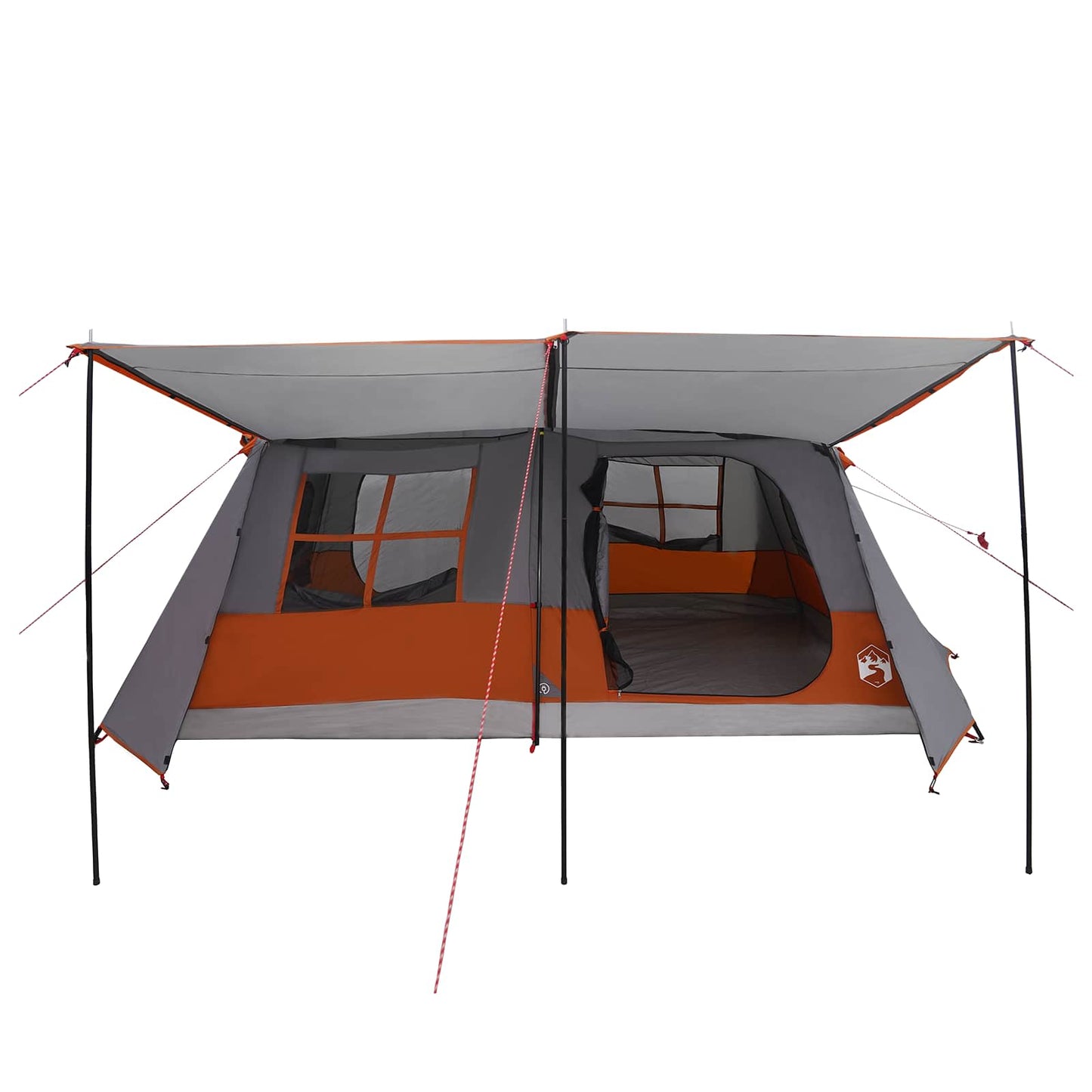 Tunnel Tent Grey and Orange 400 x 278 x 182 cm
