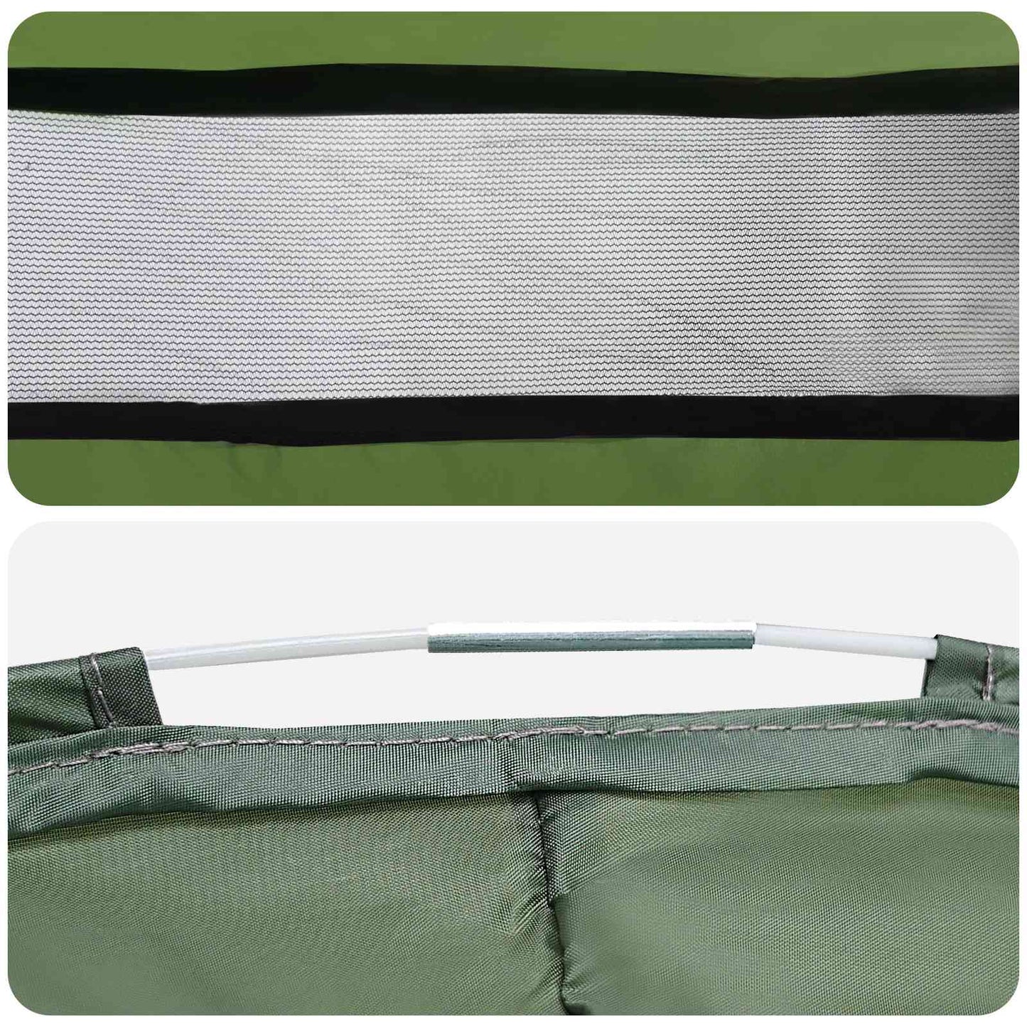 Pop-up Toilet Tent with Hanging Rope 97 x 126 cm Green