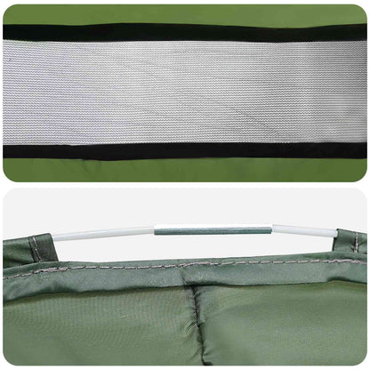 Pop-up Toilet Tent with Hanging Rope 97 x 126 cm Green