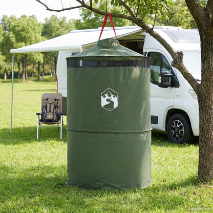 Pop-up Toilet Tent with Hanging Rope 97 x 126 cm Green