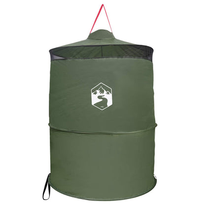 Pop-up Toilet Tent with Hanging Rope 97 x 126 cm Green
