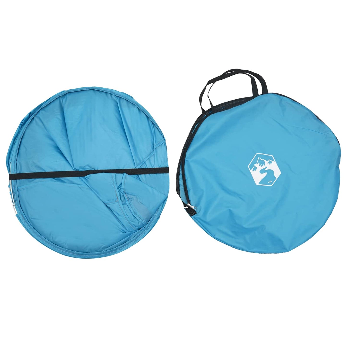 Pop-up Toilet Tent with Hanging Rope 97 x 126 cm Blue