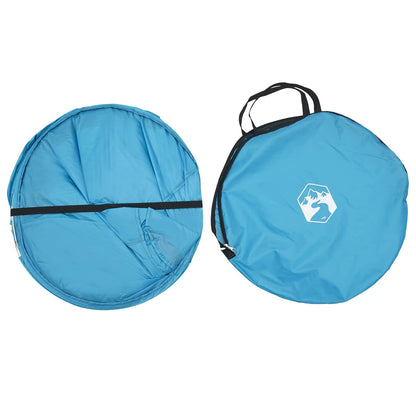Pop-up Toilet Tent with Hanging Rope 97 x 126 cm Blue