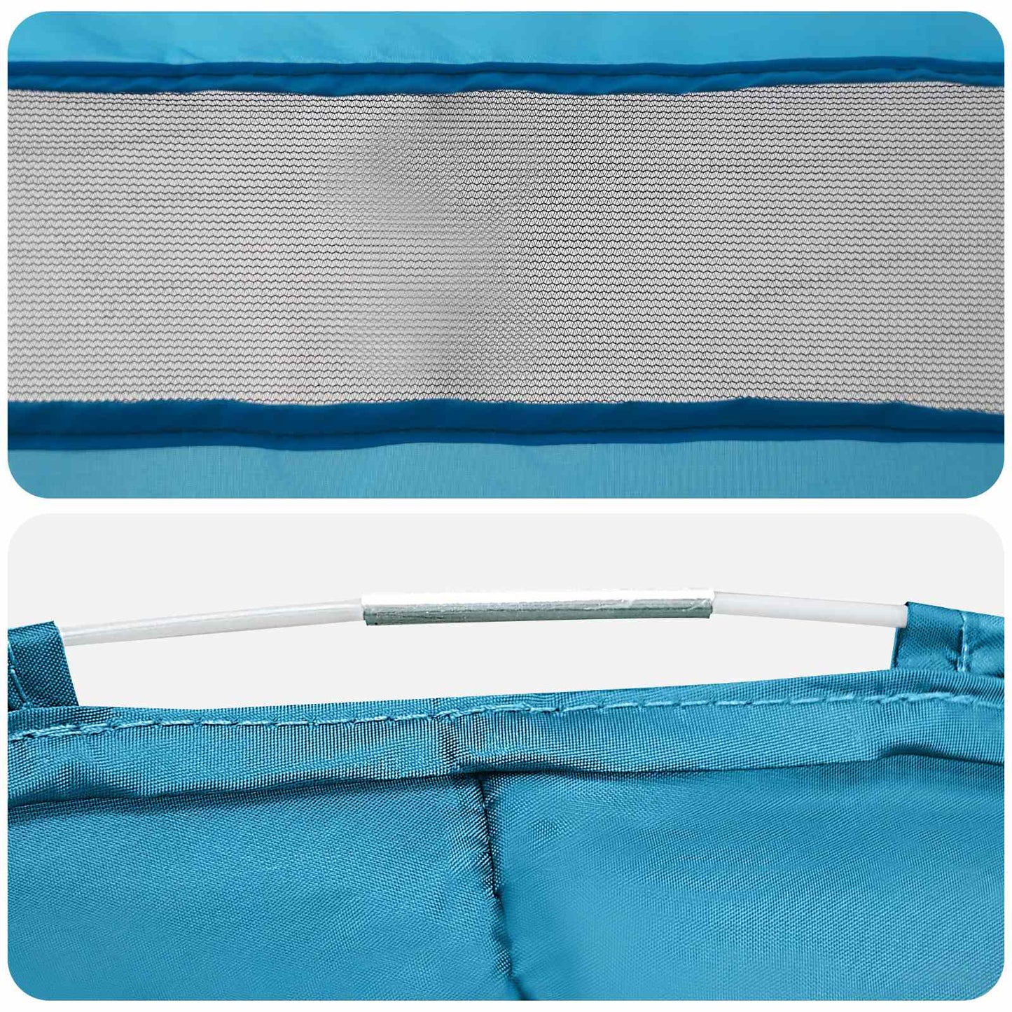 Pop-up Toilet Tent with Hanging Rope 97 x 126 cm Blue