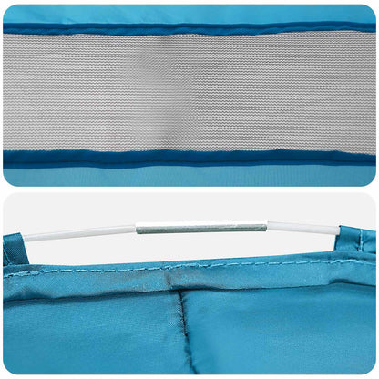 Pop-up Toilet Tent with Hanging Rope 97 x 126 cm Blue