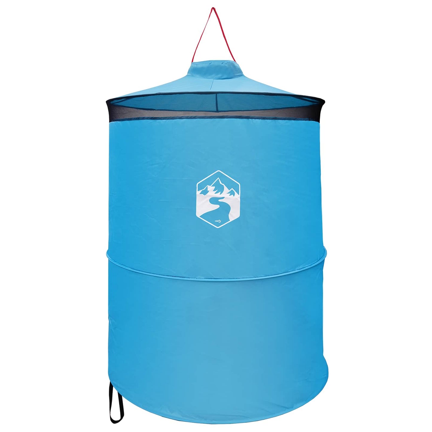 Pop-up Toilet Tent with Hanging Rope 97 x 126 cm Blue