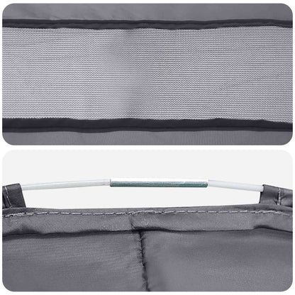 Pop-up Toilet Tent with Hanging Rope Grey and Orange