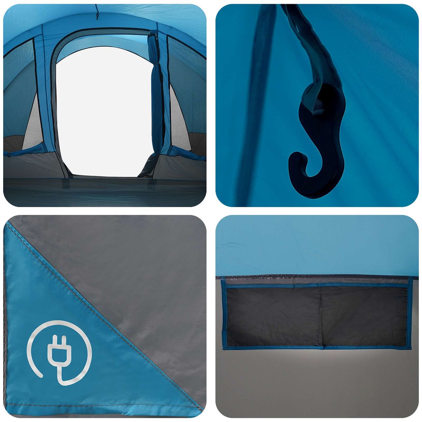 Tunnel Tent 560 x 395 x 212 cm Blue