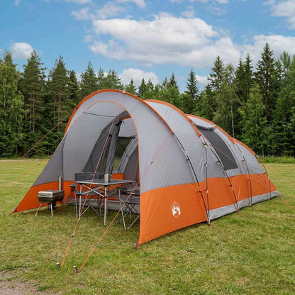 Tunnel Tent 560 x 395 x 212 cm Grey and Orange
